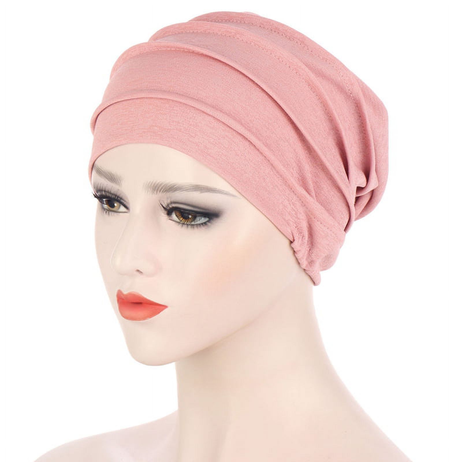 Bonnet Souple Femme été - Turban Fin En Acrylique/polyester - Pour Dormir, Chimio, Maison - Taille Unique Extensible
