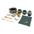 thumbnail image 2 of Juego completo de 10 piezas de cuencos de matcha, soporte para batidor de cerámica, cuchara y tamiz con diseño de pico para la ceremonia del té japonés, adecuado para fiestas,, 2 of 9