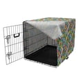 thumbnail image 3 of Abstract Dog Crate Cover, Contemporary Complex Geometric Fractal Psychedelic Poly Hipster Graphic, Easy to Use Pet Kennel Cover Small Dogs Puppies Kittens, 7 Sizes, Multicolor, by Ambesonne, 3 of 6