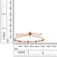 thumbnail image 3 of Gem Stone King 18K Rose Gold Plated Silver Bracelet for Women Rhodolite Garnet Moissanite (0.78 Cttw), 3 of 3