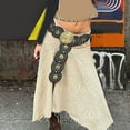 thumbnail image 3 of HLONK Ceinture pour Femmes Vintage Ajourée Style Cowboy Résistante à l'Usure Ronde Exagérée Style Western Grand Ceinture à Disque, 3 of 8