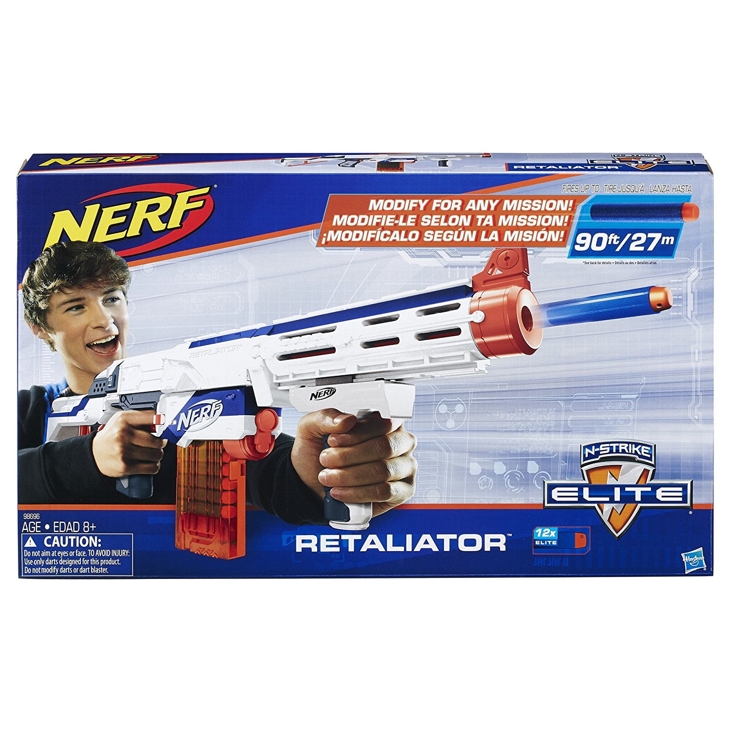 Darts Grip NERF N-Strike Elite RETALIATOR Blaster Barrel Clip Stock