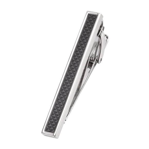 Pin de corbata portátil decorativa de latón para corbatas para corbatas regulares Gift Skinny Ties Negro