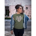 thumbnail image 2 of Colorful Heart Cheetah Print T-Shirt Women -Image by Shutterstock, Female XX-Large, 2 of 4