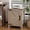 Light Brown, variant on Bedside Table with USB Charging Station – 18" Rustic End Table with Sliding Barn Door, Adjustable Shelf, Two-Tier Storage – Bedroom/Living Room, Dark Brown