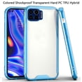 thumbnail image 6 of For Apple iPhone 13 (6.1") Colored Shockproof Transparent Hard Rubber TPU Hybrid Bumper Shell Thin Slim Protective Cover ,Xpm Phone Case [ Clear / Blue ], 6 of 6