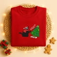 thumbnail image 2 of Black Cat Christmas Tree Embroidered SweatShirt, Cat Lover Holiday Sweatshirt, Cute Cat Christmas Shirt, Cats Xmas Lights T-Shirt, 2 of 5