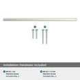 thumbnail image 5 of Amerock Merced 12-5/8 inch (320mm) Center-to-Center Satin Nickel Cabinet Pull, 5 of 7
