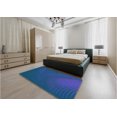 thumbnail image 4 of Ahgly Company Indoor Rectangle Patterned Bright Navy Blue Area Rugs, 2' x 5', 4 of 6