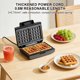 thumbnail image 5 of 1 Plancha de Waffles Rectangular con Protección contra Sobrecalentamiento y Recubrimiento Antiadherente, Mini Waffler LB - Modelo 58058, Ideal para Desayuno Familiar., 5 of 20