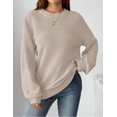 thumbnail image 3 of Zeagoo Women's Fall Chunky Knit Sweater Oversized Crewneck Long Sleeve Winter Cotton Pullover Sweaters Jumper Tops, 3 of 6
