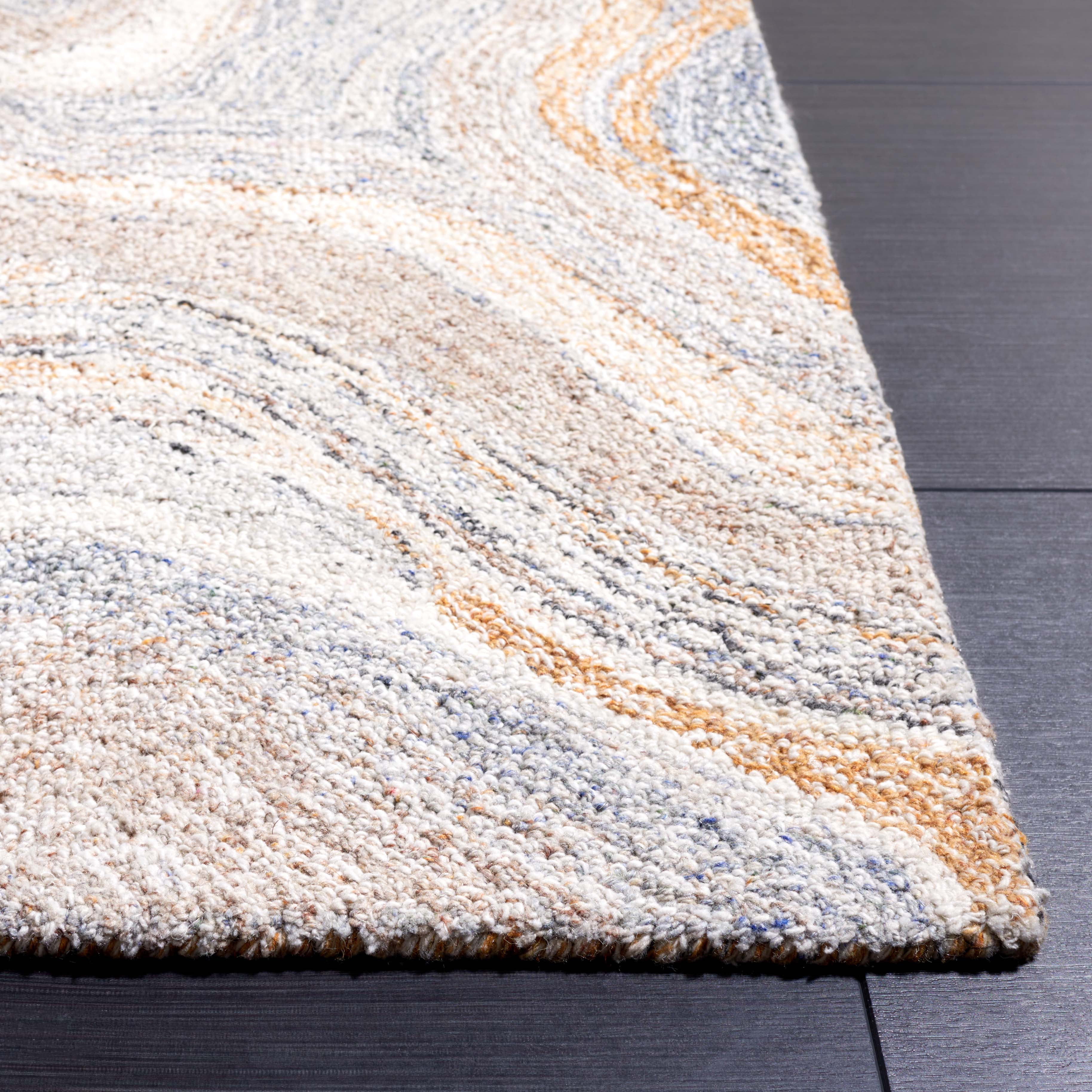 SAFAVIEH Abstract Allure Corina Swirl Area Rug, Gray/Brown, 4' x 6'
