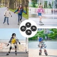 thumbnail image 5 of 4 Pack Inline Skate Wheels Indoor/Outdoor Replacement Wheel with Bearings 70mm,Black, 5 of 5