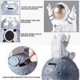 thumbnail image 3 of Piggy Bank, Astronaut Toys With Planet Coin Bank Resin Money Jar For Space Decor, Spaceman Piggy Banks For Boys Girls Adults(red), 3 of 5