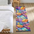 thumbnail image 3 of Yayeee Runner Rug for Bedroom 2'x6' Machine Washable Hallway Non Slip Mat, Colorful Leaves, 3 of 8