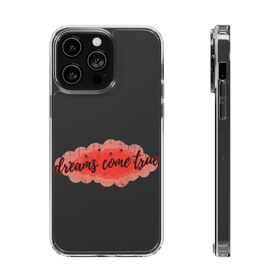 DistinctInk Clear Case for Apple iPhone 15 PRO (6.1" Screen) - Dreams Come True