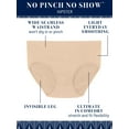 thumbnail image 5 of Vanity Fair Lingerie Women's No Pinch No Show Seamless Hipster Underwear, 3-Pack, 5 of 6
