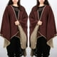 thumbnail image 1 of Suéter de lana robó aire acondicionado chal señoras coche refrigeración medidas a prueba de viento marrón Hugo Shawl Wrap for Women, 1 of 4