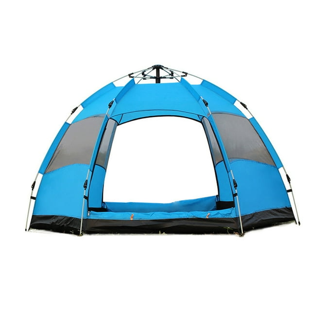 Camping Tent Automatic Double-Layer Quick-Open Tent Breathable and Rainproof for Outdoor Camping Hiking Backpacking Beach