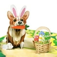 thumbnail image 5 of Milue 3D Easter Corgi Dog Greeting Card Set Spring Season Invitation Card, 5 of 12