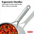 thumbnail image 3 of OXO Mira Tri-Ply Stainless Steel 1.5Qt Chef's Pan with Lid, 3 of 7