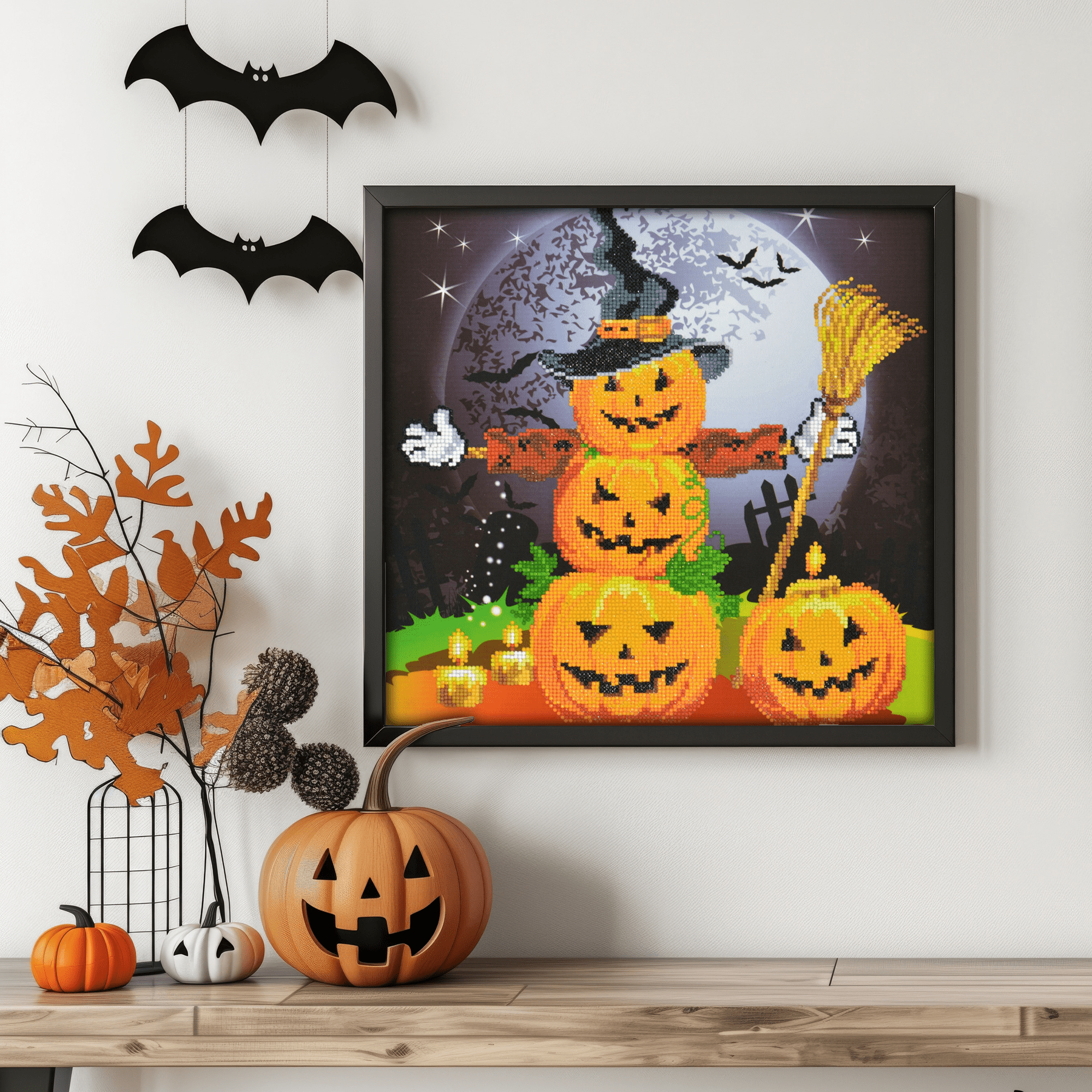 Diamond Dotz Halloween Scarecrow Diamond Painting Kits for Adults - Diamond Art Kits a Relaxing Creative Craft Kit with Dotz Gems