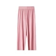 thumbnail image 3 of Ruyang Teen Girls Cotton Linen Wide Leg Pants Drawstring Kids Oversized Casual Lightweight Flowy Palazzo Pants Long Trousers Pockets, 3 of 6