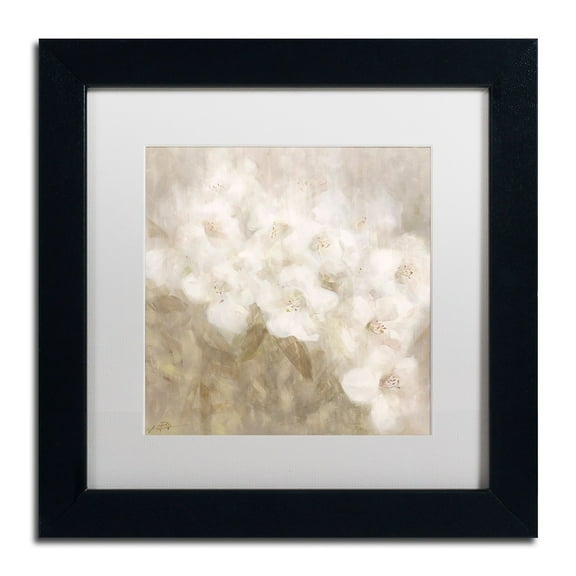 Li Bo 'Wild Flowers II' Matted Framed Art