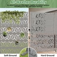 thumbnail image 4 of MAYEERTY 2-Piece Outdoor Metal Privacy Screen 6ft × 4ft Gray, 6-Panel Geometric Y-Pattern Decorative Screen for Garden, 4 of 6