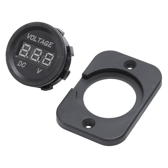 2X 12V-24V Waterproof Car Motorcycle LED Digital Display Voltmeter Voltage Meter Black