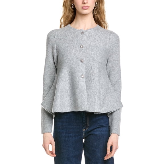 CeCe womens Sweater, l, Grey