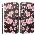 thumbnail image 2 of Leather For Samsung Galaxy S24+ 5G 6.7-inch Wallet Case Crystal Material  Butterflys&Flowers, With Card Holder,Wristband， Magnetic Clasp Kickstand Folio Cover,Color-5,For Galaxy S24+ (5G), 2 of 10