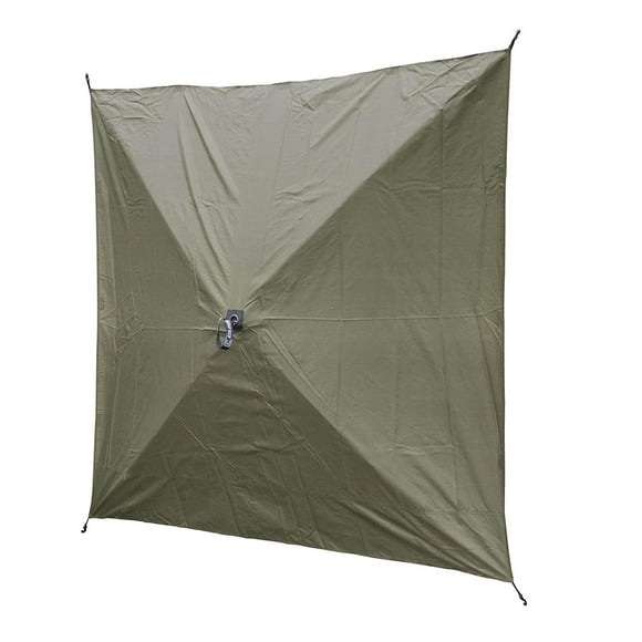 Clam Quick-Set Tente Écran Vent & Panneau Solaire, Accessoire Seulement, Vert (2 Pack)