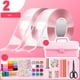 thumbnail image 2 of Cinta adhesiva de doble cara para burbujas, multiusos, impermeable, que no deja marcas, cinta de montaje nano para manualidades hechas a mano, para niños y adultos. 2 piezas con caja, 2 of 5