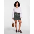 thumbnail image 2 of Scenario Women's and Women's Plus Corduroy Mini Skirt, 17" Length, Sizes 0-28, 2 of 6
