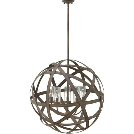

Outdoor Pendant 5 Light Fixtures With Vintage Iron Finish Metal Material Candelabra Bulb 27 25 Watts