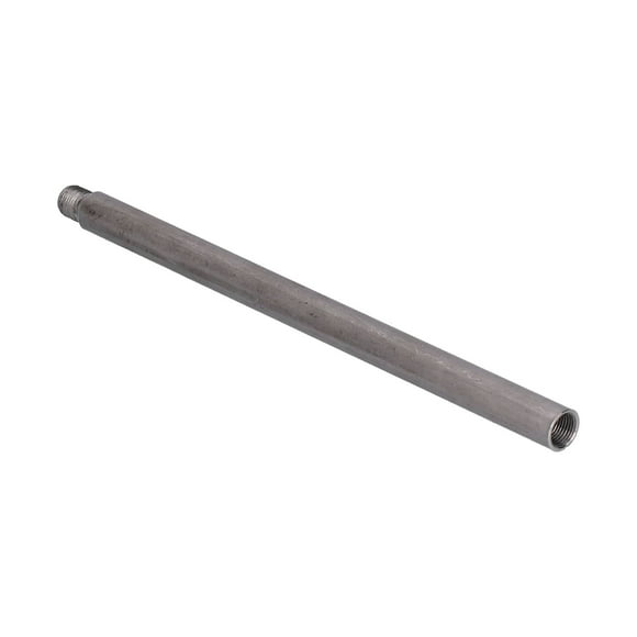 Peahefy Pipe Extension Threaded Pipe Adapter /8 Pipe Fitting Stainless Steel Weld Extension Rod Pipe Connector Adapter 20cm Pipe