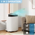 thumbnail image 3 of Festisoul 10,000 BTU Portable Air Conditioner Up 450 Sq.Ft, 3-In-1 Free-Standing Cooling AC Unit with Dehumidifier/Fan, Remote Control, Quiet Sleep Mode, 24H Timer, 3 of 10