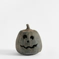 thumbnail image 3 of Handmade Terracotta Pumpkin Jack O'-Lantern a Hallowmas Handcrafted Gem for Fall Decorations for Home & Mantel Display Halloween Decorations, 3 of 7