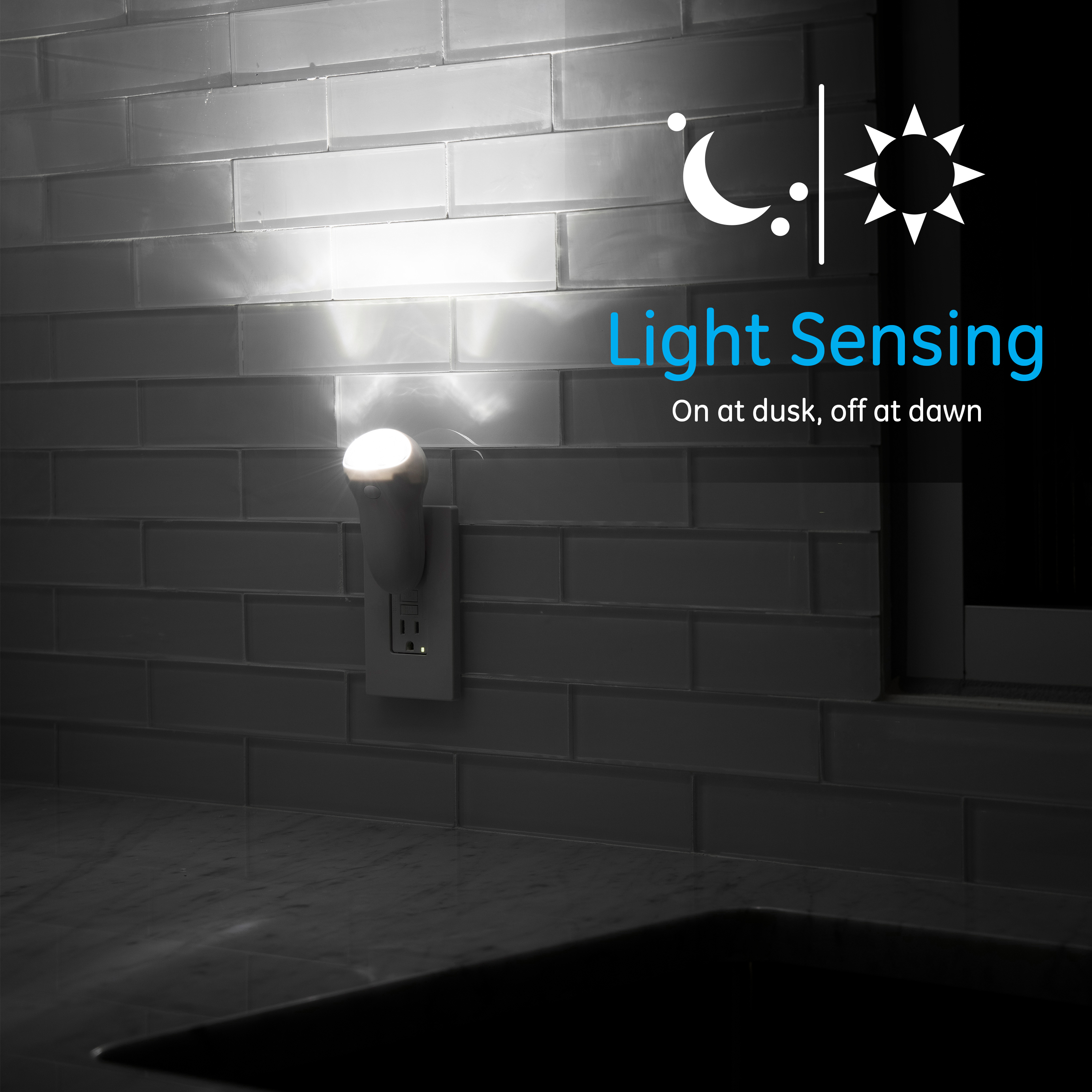 GE 3-in-1 Rechargeable LED Power Failure Night Light, White photo 2