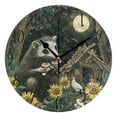 thumbnail image 4 of WOBOGO Extra Large Possum Wall Clock 10in Silent Mechanism Battery Operated Retro Style for Living Room Bedroom and Kitchen Gold Pointer, 4 of 10
