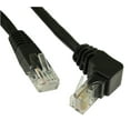 thumbnail image 2 of 1ft Cat6 ANGLED-DOWN Ethernet RJ45 Patch Cable, NON-BOOTED, BLACK, 2 of 2