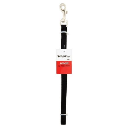 Pet Wear 5 ft Small Black Leash