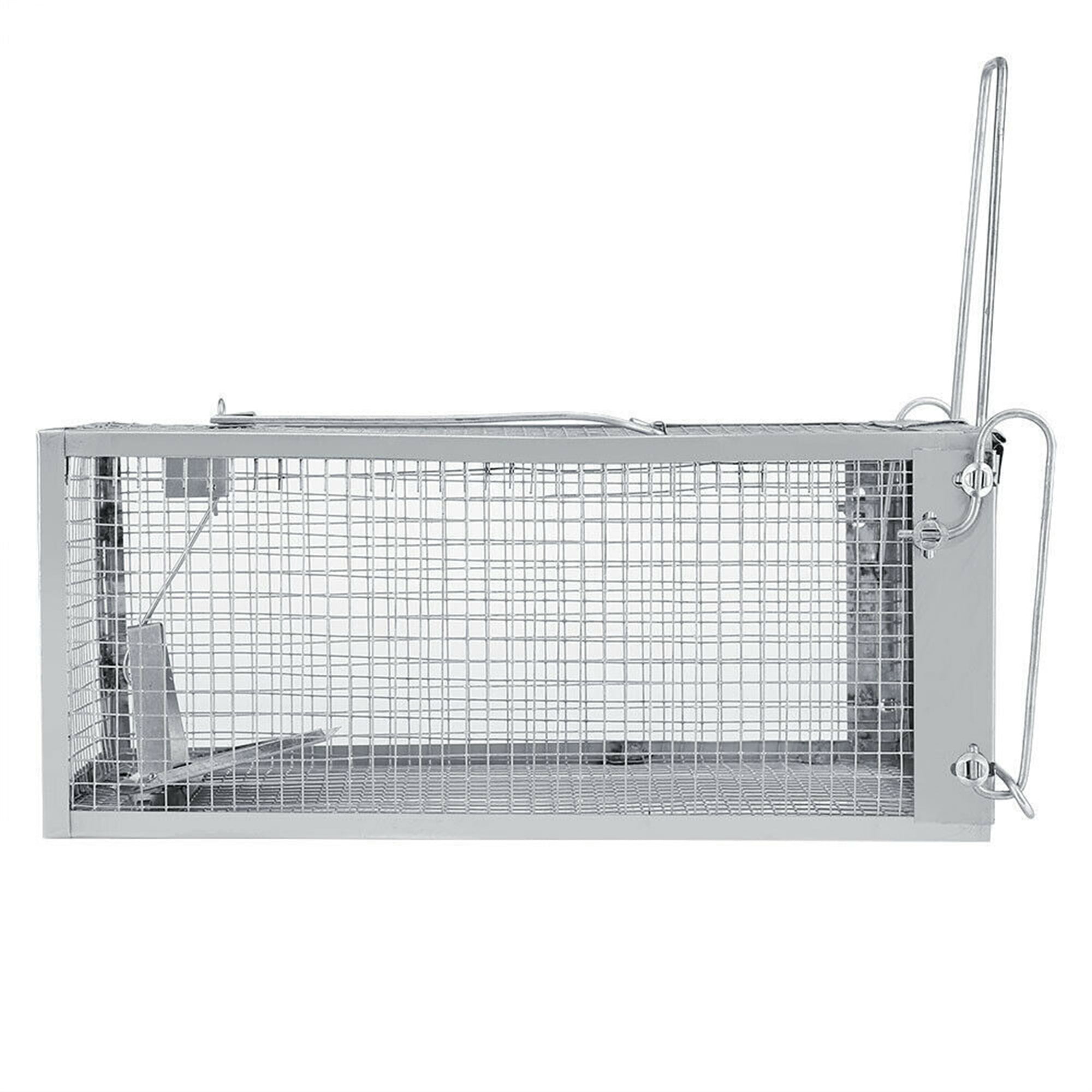 Dropship Dual Door Rat Trap Cage Humane Live Rodent Dense Mesh Trap Cage  Zinc Electroplating Mice Mouse Control Bait Catch With 2 Detachable U  Shaped Rod to Sell Online at a Lower