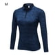 thumbnail image 2 of Sudadera con capucha Minnieouse Invierno mujer ejercicio Fitness térmica color sólido azul, 2 of 6