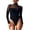 Black, variant on Women's Sexy Slim Long Sleeve Jumpsuit Solid Color Romper Outfit Casual Elegant Tops Bottoms Stretchy Comfortable