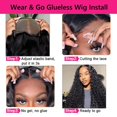 thumbnail image 4 of Peluca con encaje frontal Jasperel Deep Wave, 100% cabello humano, 70 cm, 4 of 7
