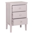 thumbnail image 2 of SAFAVIEH Deniz Classic End Table with 3 Storage Drawers, Quartz Grey, 2 of 5