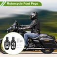 thumbnail image 2 of Reposa pies de motocicleta Unique Bargains 4.6″ trasero de aleación de aluminio pedal negro 1 juego, 2 of 6