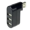 thumbnail image 2 of 2PCS Negro USB 2.0 Adaptador de transferencia de datos del divisor de concentrador giratorio de Soledad adaptador de divisor usb, 2 of 10